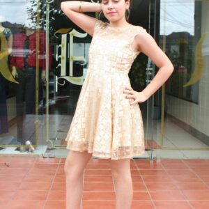 Scarlett Talla  XS/S - Vestido Corto Metalisado