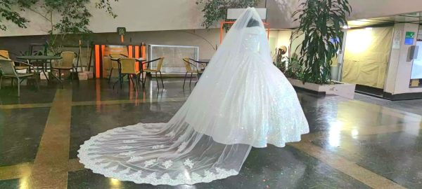 Vestido de Novia Pomposo Marfil Brillante Corset Hombros Caídos - Modelo Renée - Imagen 9