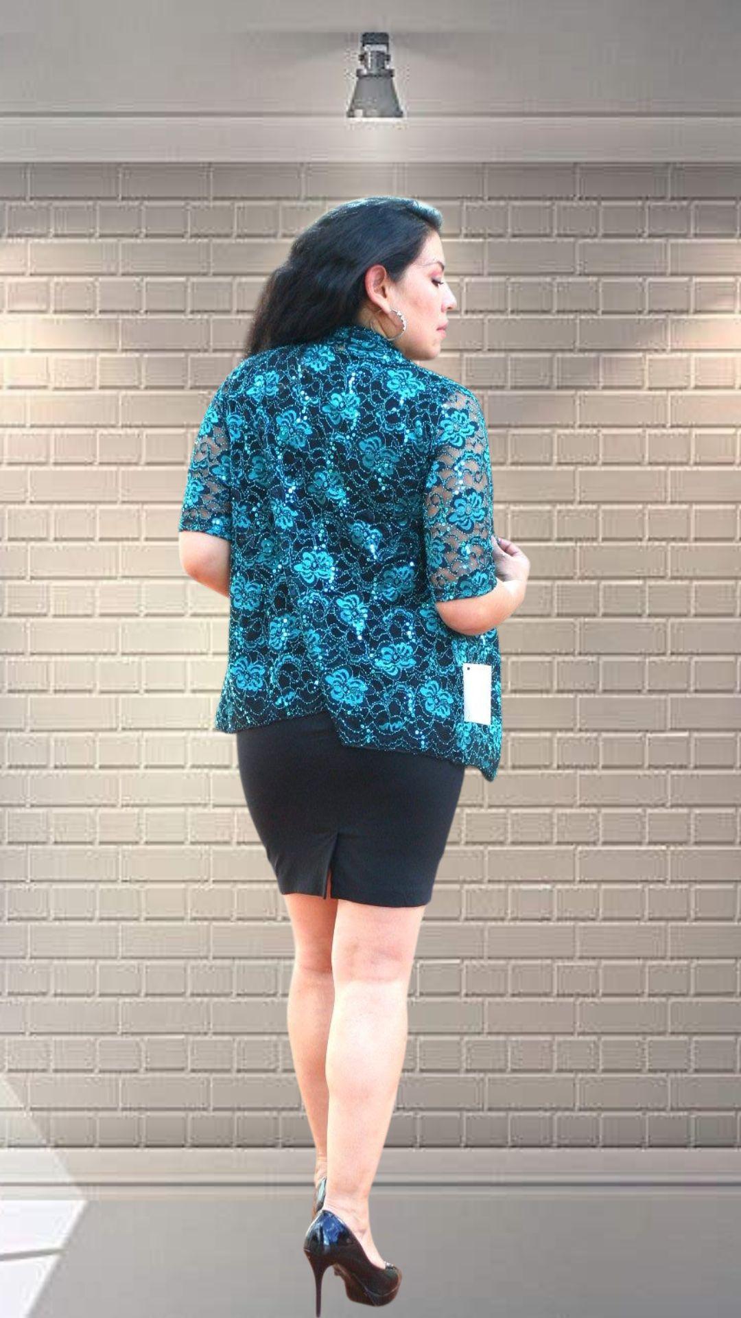 Blusa de fiesta dos piezas