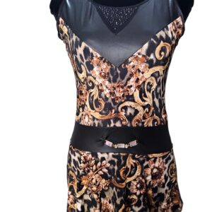 Blusa peplum con estampado barroco + animal print