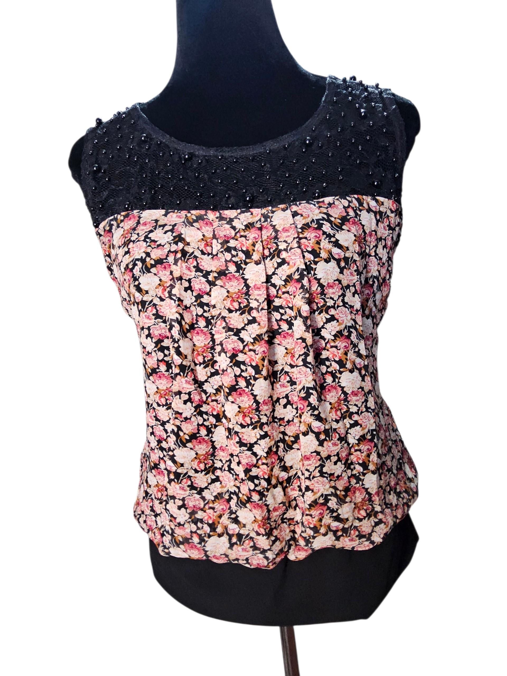 BLusa floral mini