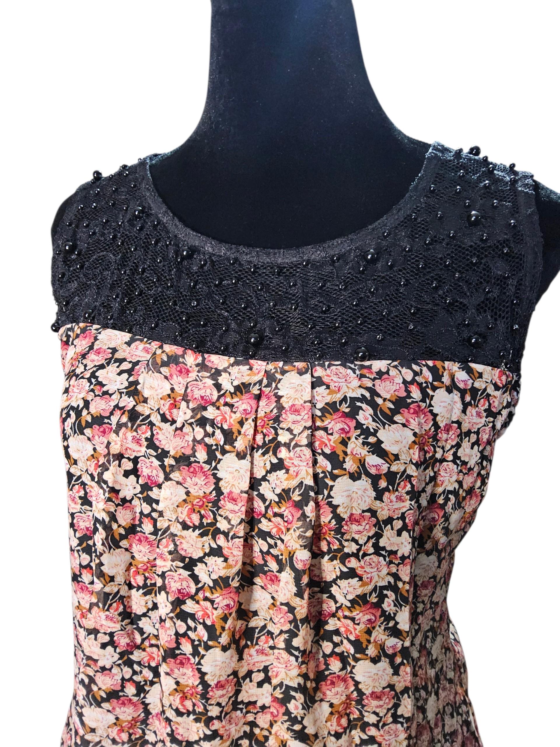 BLusa floral mini