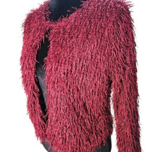 Chaqueta de fiesta borgoña