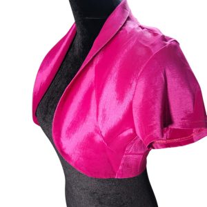 Bolero o tapado de fiesta – fucsia