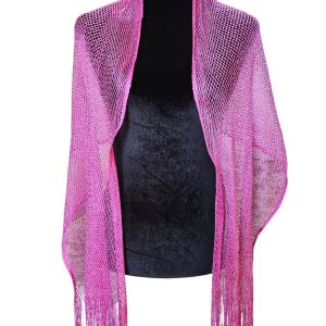 Capa o Tapado de Fiesta Fuccia con borlas