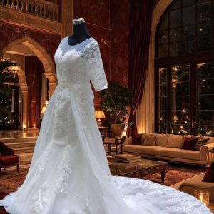 Vestido de Novia sirena con cola – modelo Aria