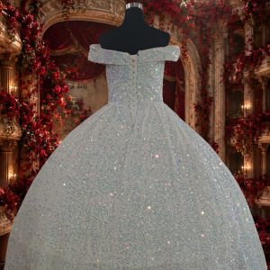 Vestido de Novia hombros caidos en Corte Princesa – modelo Renné